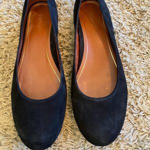 Vionic Black Suede Flat